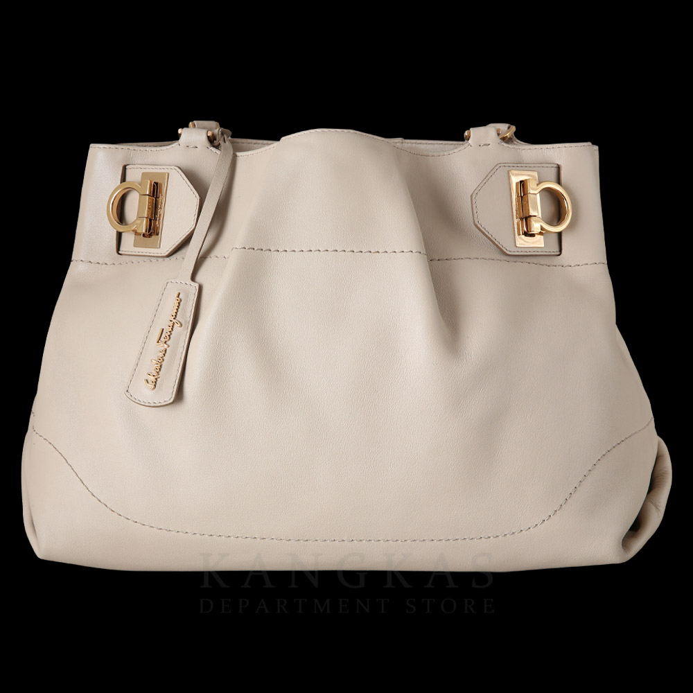 FERRAGAMO(USED)페레가모 간치니 버클 체인 토트백